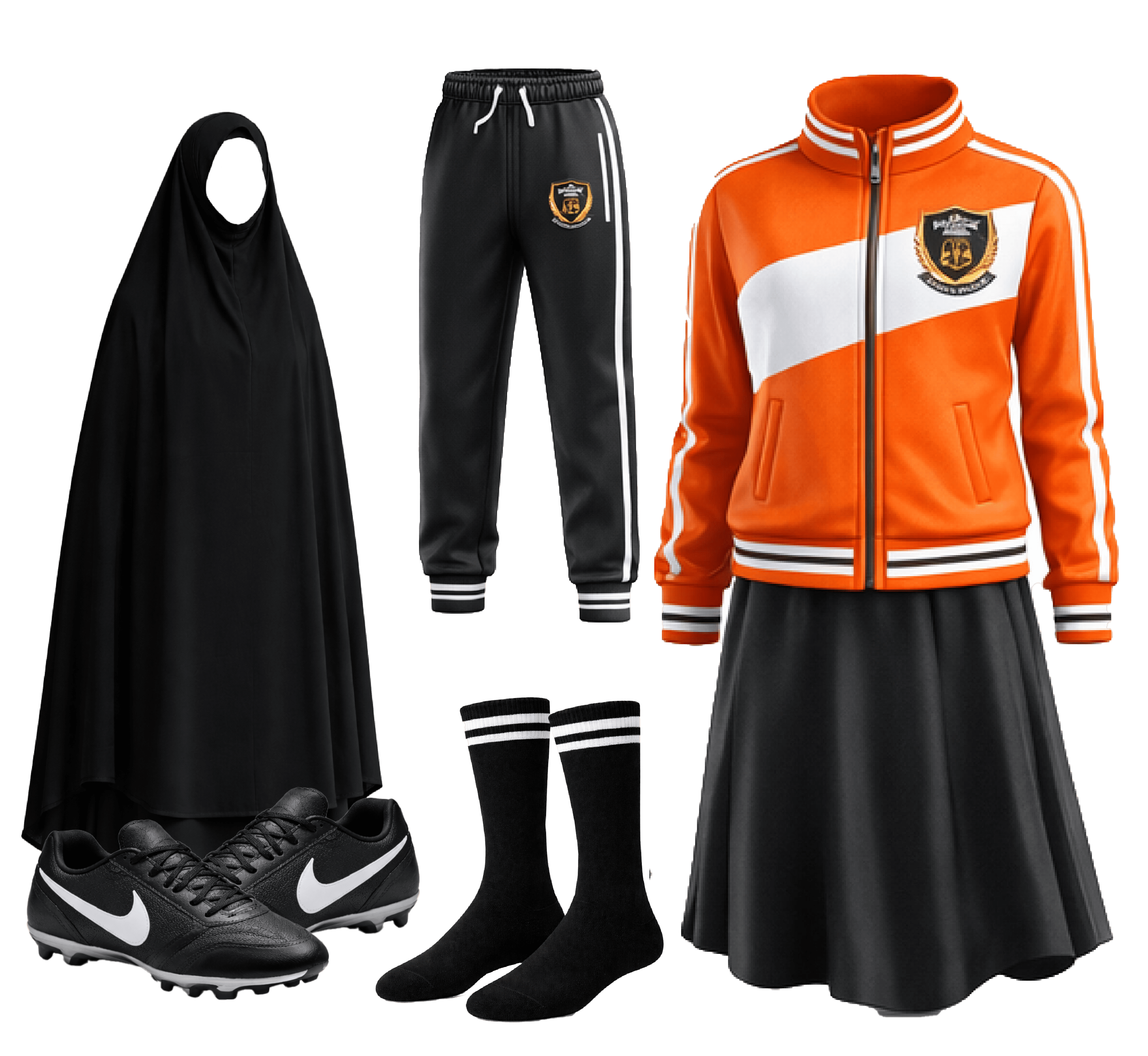 Girls sport uniform set